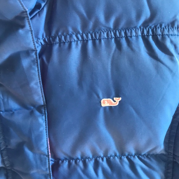 Blue Vineyard Vines Puffer Vest - Picture 4 of 5